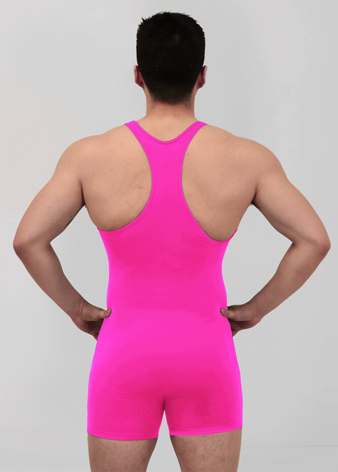 Mens Racerback Fitness Short Unitard