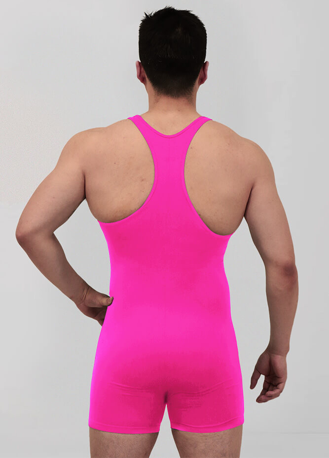 Mens Racerback Fitness Short Unitard