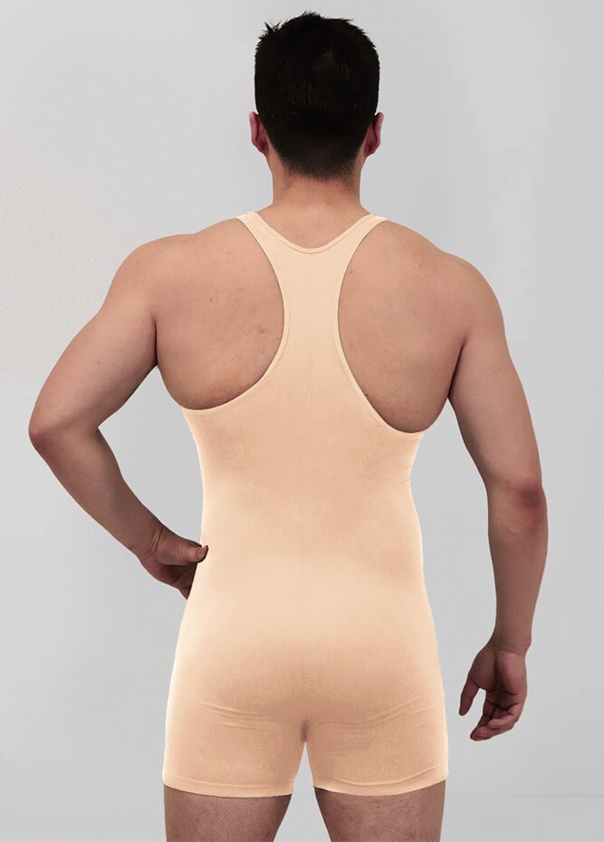 Mens Racerback Fitness Short Unitard