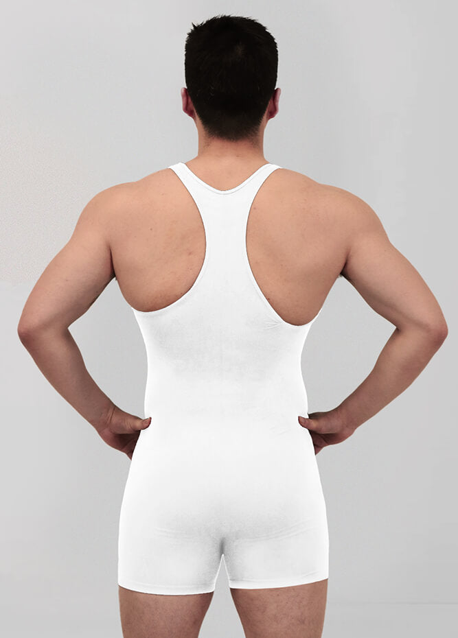 Mens Racerback Fitness Short Unitard