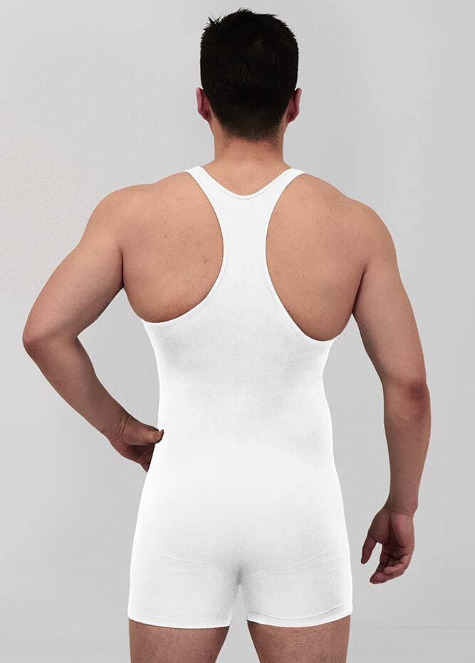 Mens Racerback Fitness Short Unitard