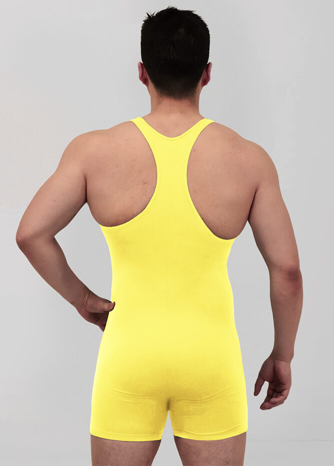 Mens Racerback Fitness Short Unitard