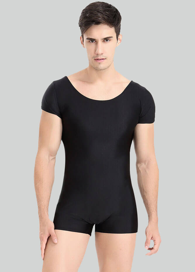 Mens Spandex Bodysuit Workout Biketard