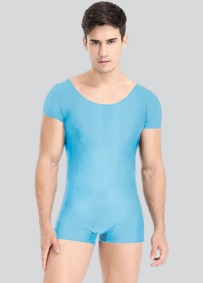 Mens Spandex Bodysuit Workout Biketard