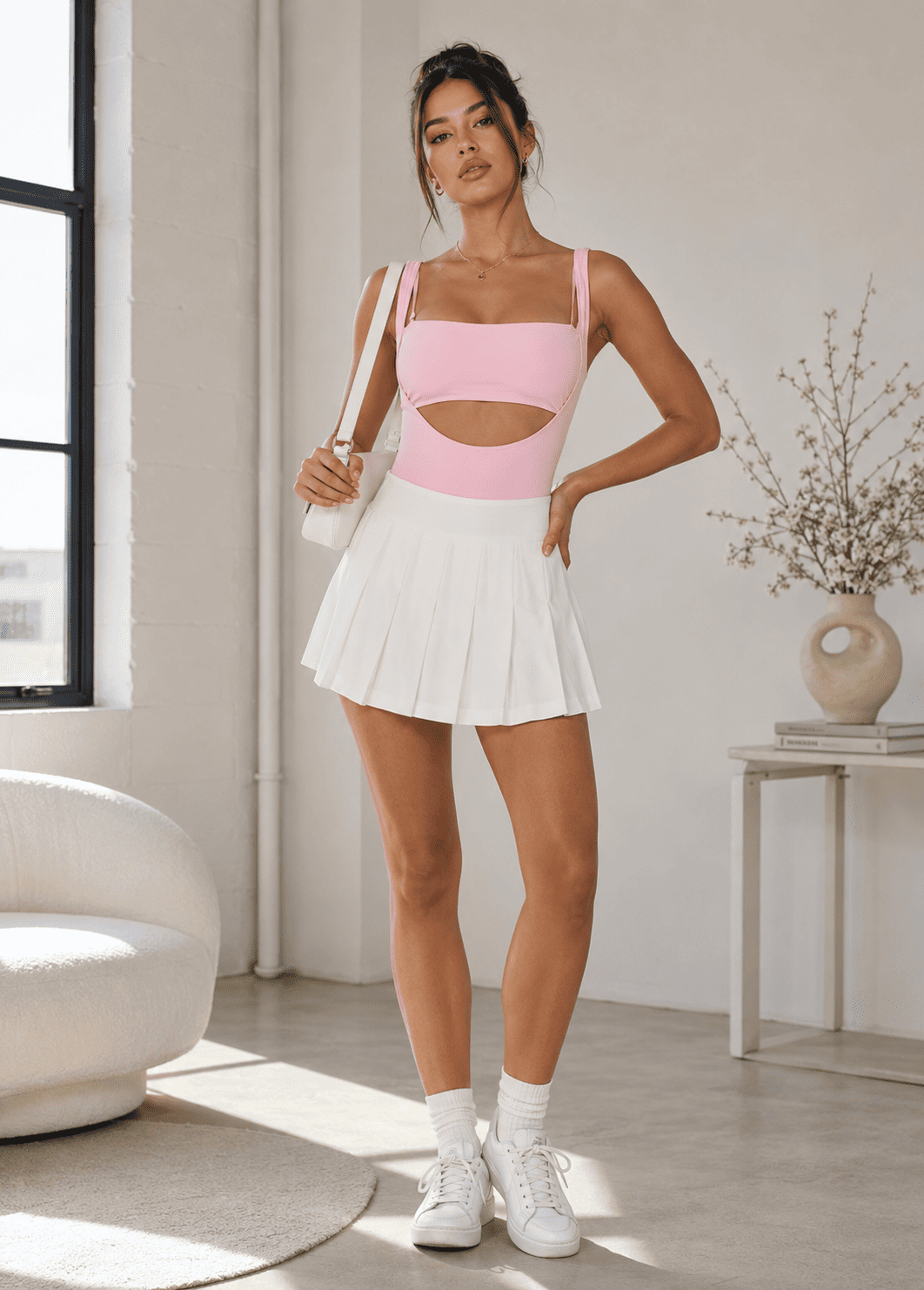 High-Cut Suspender Bodysuit | Ultra-Stretch Thong One-Piece