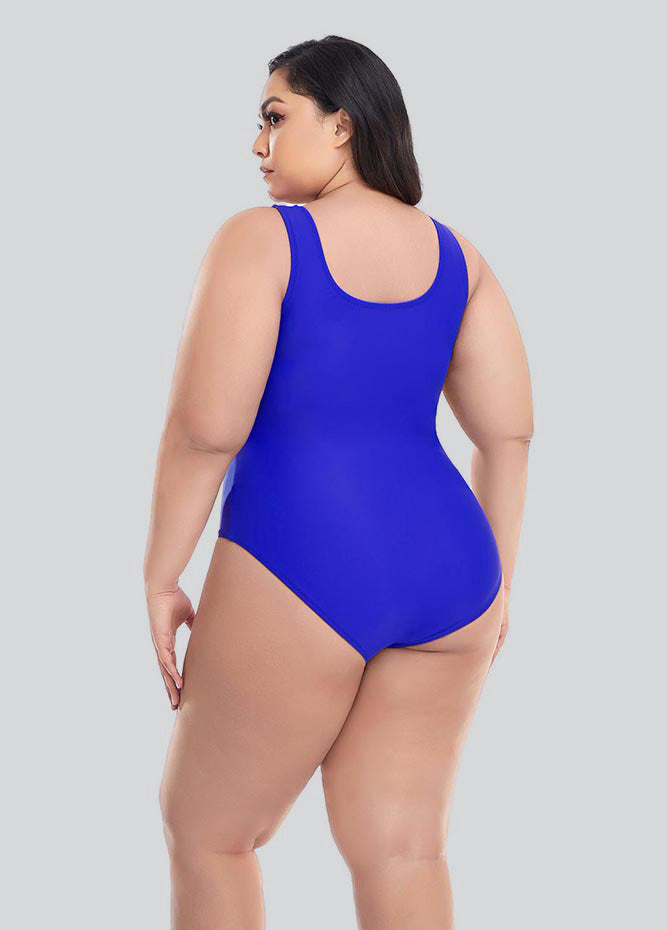 Plus Size Tank Leotard with Scoop Neck Bodysuit