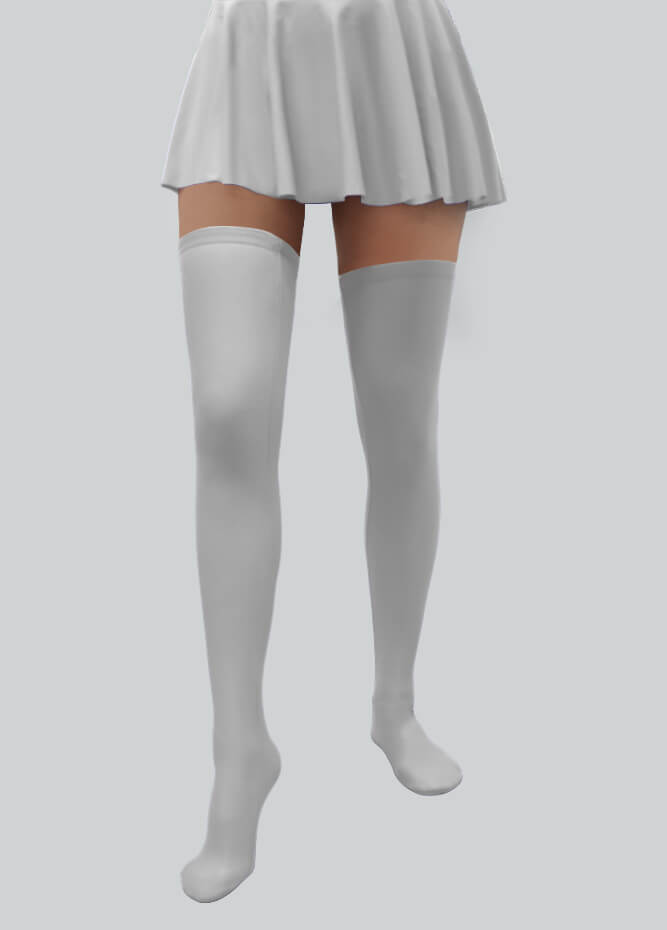 Thigh-High Stockings with Silicone Leg Grippers