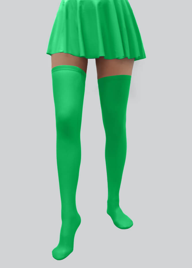 Thigh-High Stockings with Silicone Leg Grippers