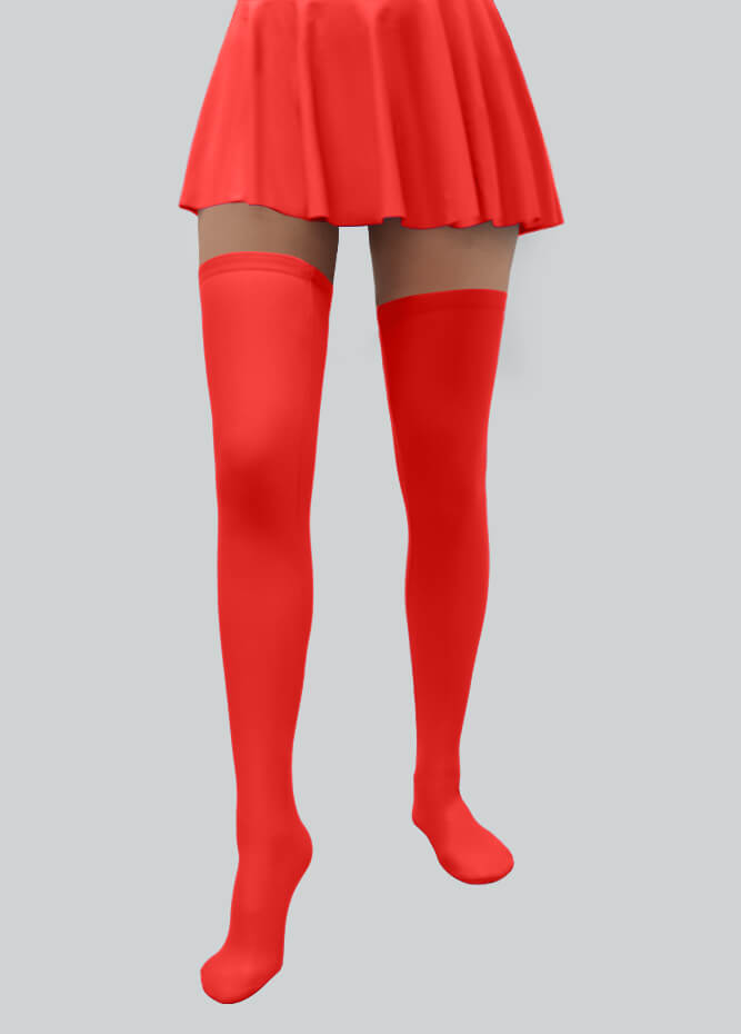 Thigh-High Stockings with Silicone Leg Grippers