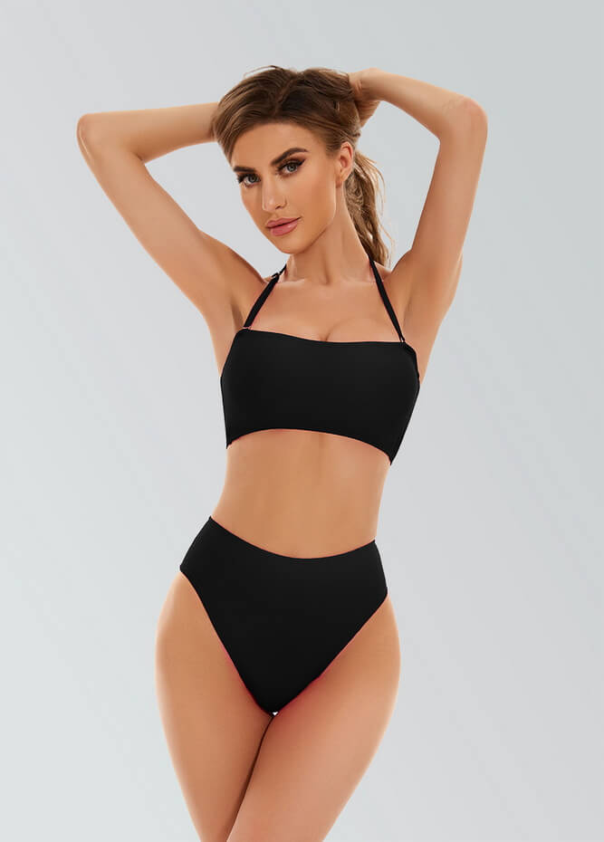 Womens Bikini Bandeau with Removable Strap