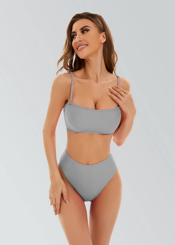 Womens Bikini Bandeau with Removable Strap