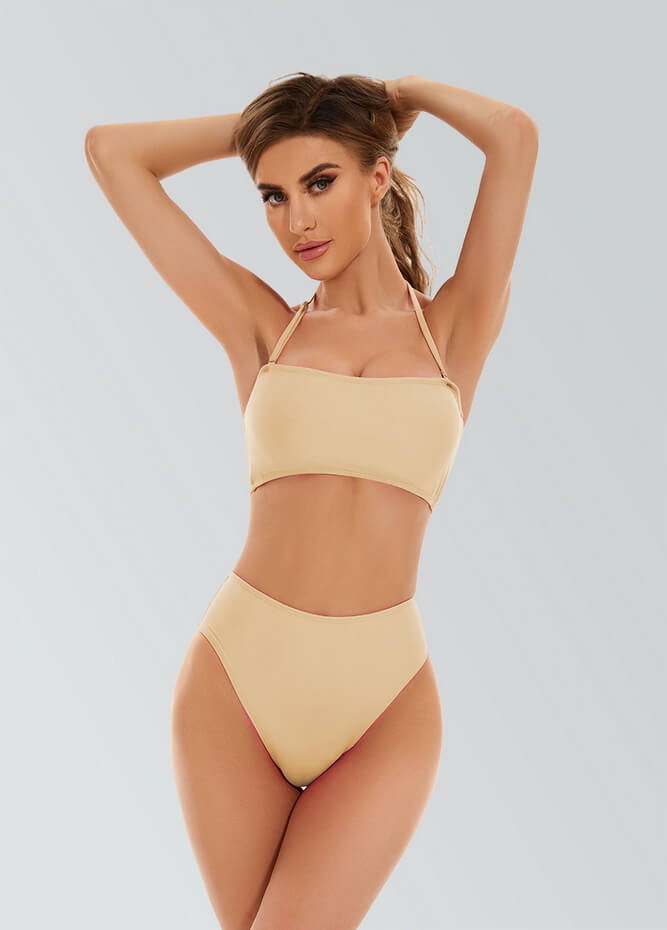 Womens Bikini Bandeau with Removable Strap