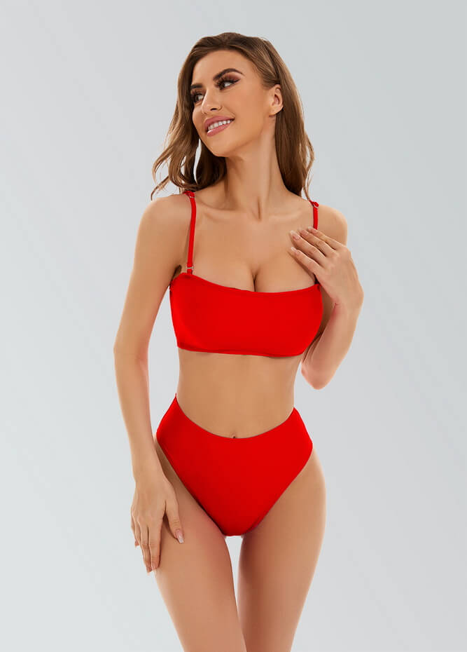 Womens Bikini Bandeau with Removable Strap