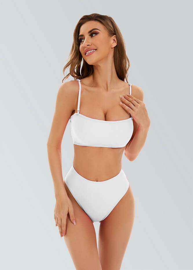 Womens Bikini Bandeau with Removable Strap