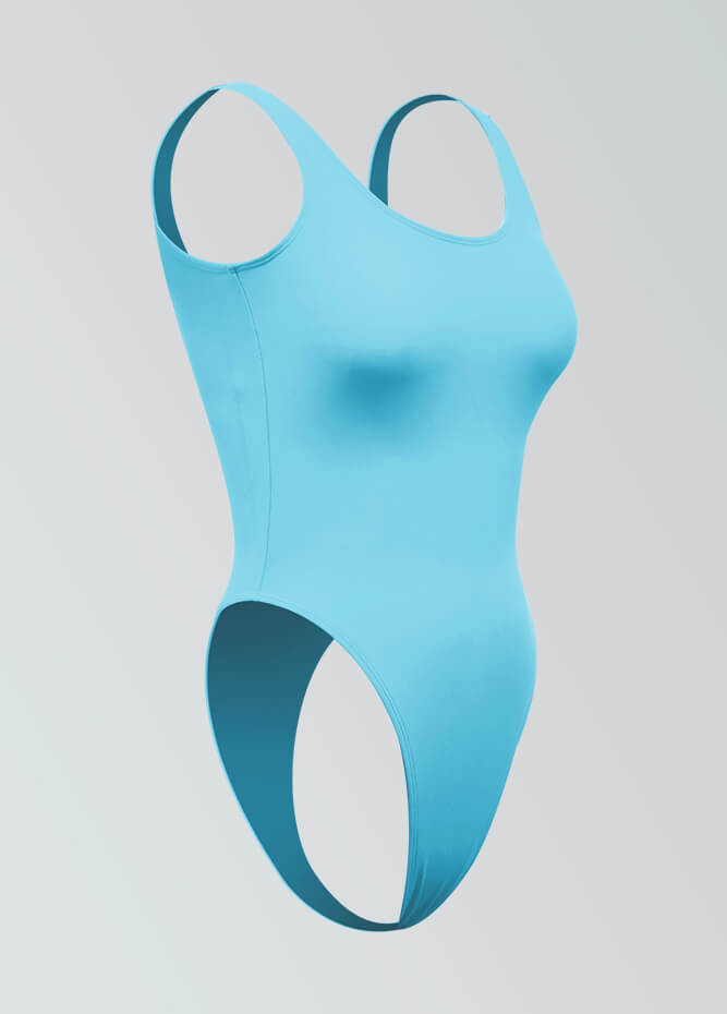 Womens High Cut Thong Spandex Leotard