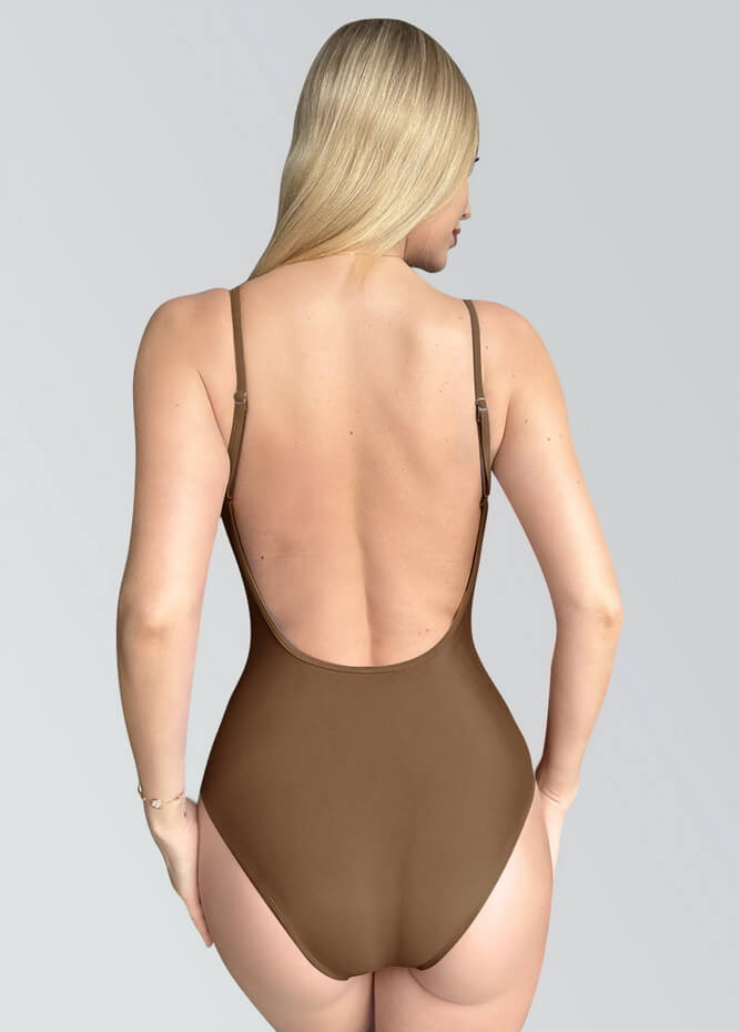Womens Multiway Straps Camisole Low Back Leotard