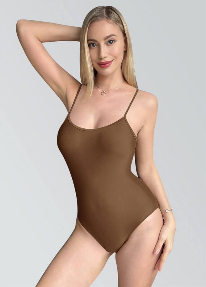Womens Multiway Straps Camisole Low Back Leotard