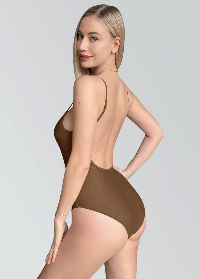 Womens Multiway Straps Camisole Low Back Leotard