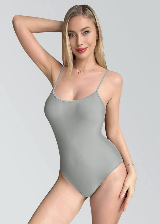 Womens Multiway Straps Camisole Low Back Leotard