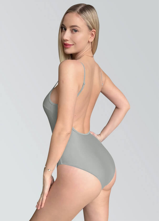 Womens Multiway Straps Camisole Low Back Leotard