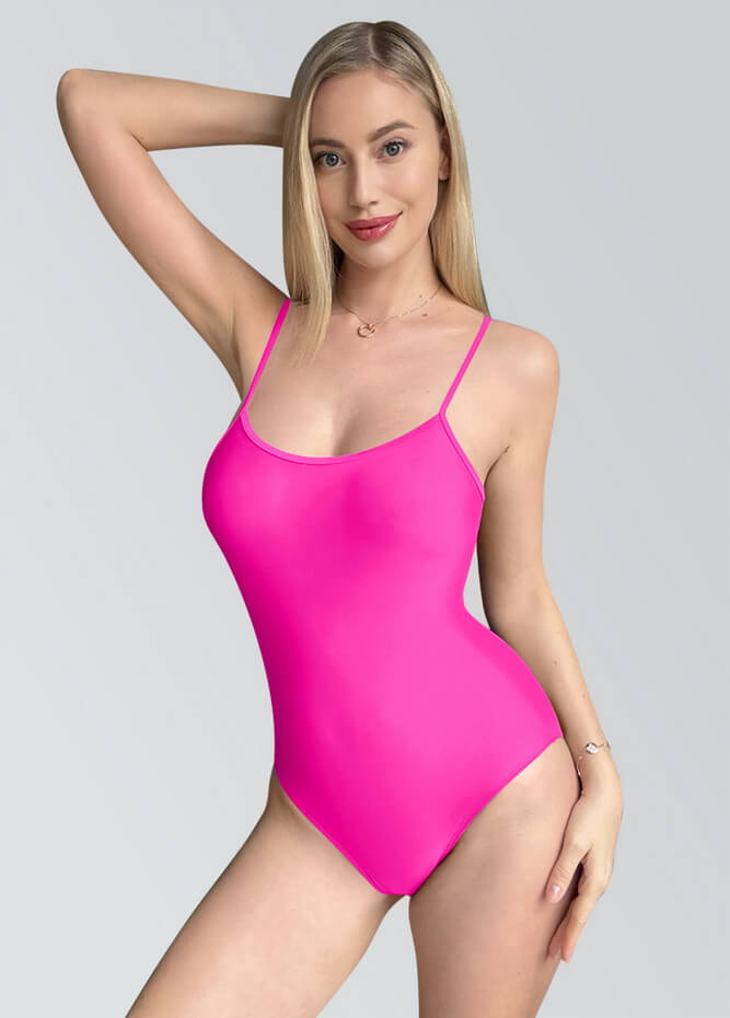 Womens Multiway Straps Camisole Low Back Leotard