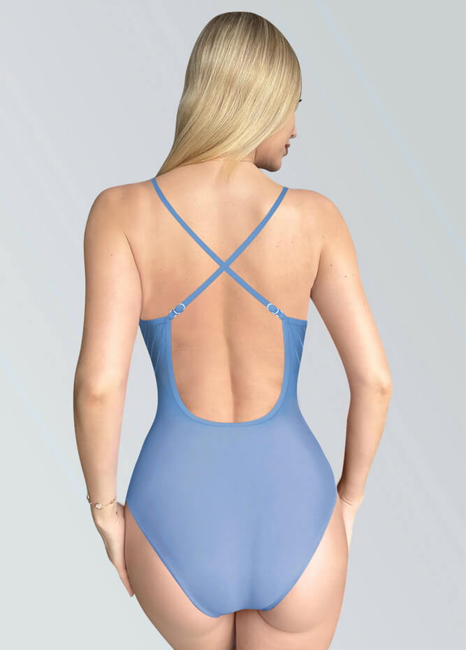 Womens Multiway Straps Camisole Low Back Leotard