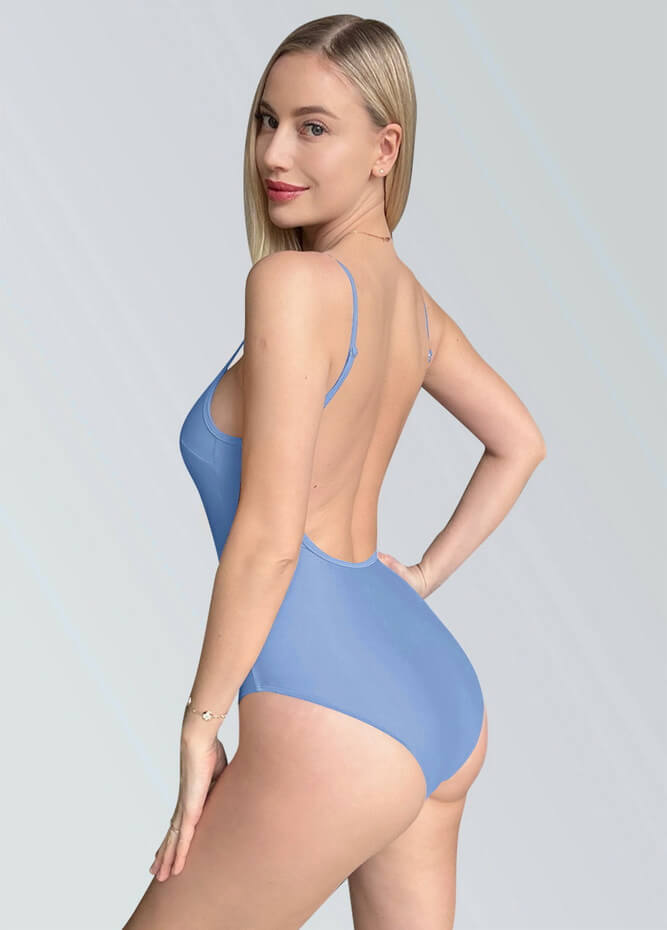 Womens Multiway Straps Camisole Low Back Leotard