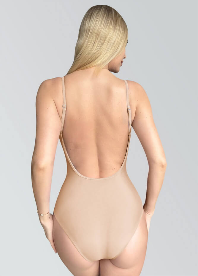 Womens Multiway Straps Camisole Low Back Leotard