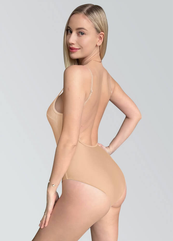 Womens Multiway Straps Camisole Low Back Leotard