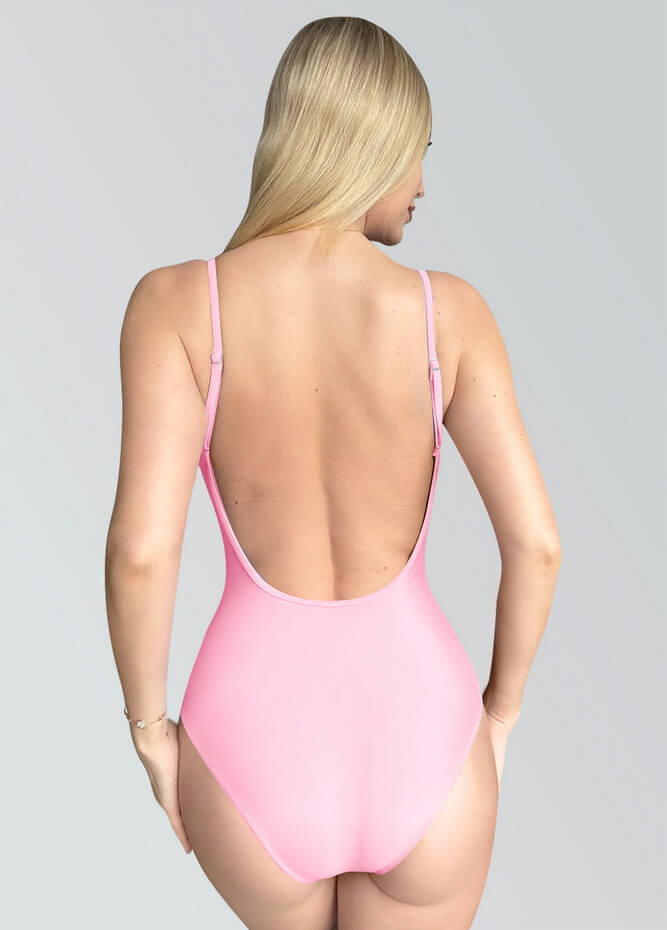 Womens Multiway Straps Camisole Low Back Leotard