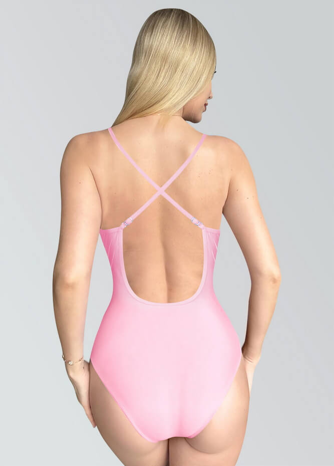 Womens Multiway Straps Camisole Low Back Leotard