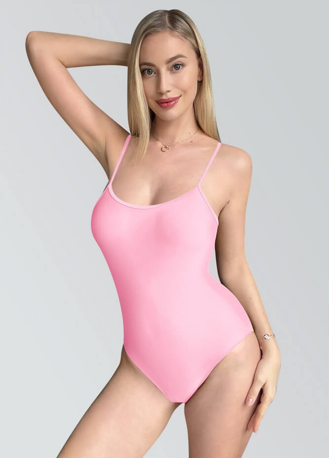 Womens Multiway Straps Camisole Low Back Leotard