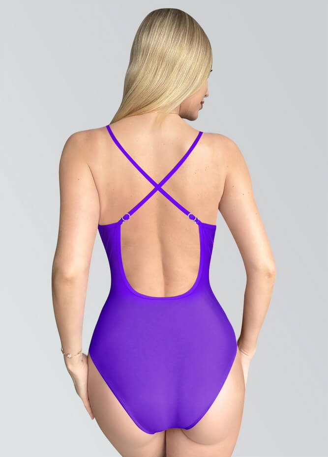 Womens Multiway Straps Camisole Low Back Leotard