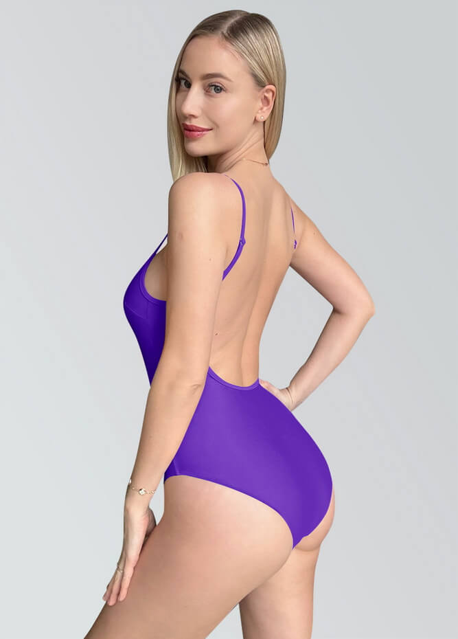 Womens Multiway Straps Camisole Low Back Leotard