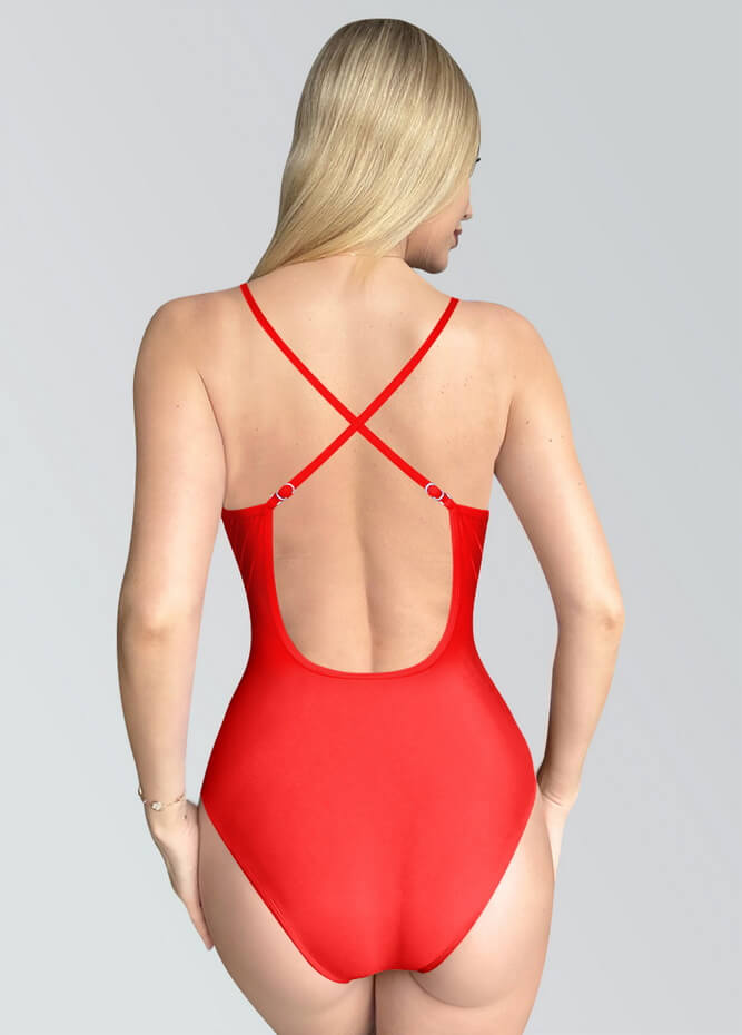 Womens Multiway Straps Camisole Low Back Leotard