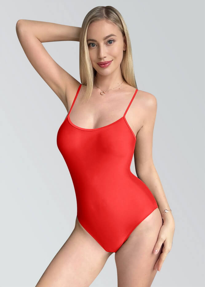 Womens Multiway Straps Camisole Low Back Leotard