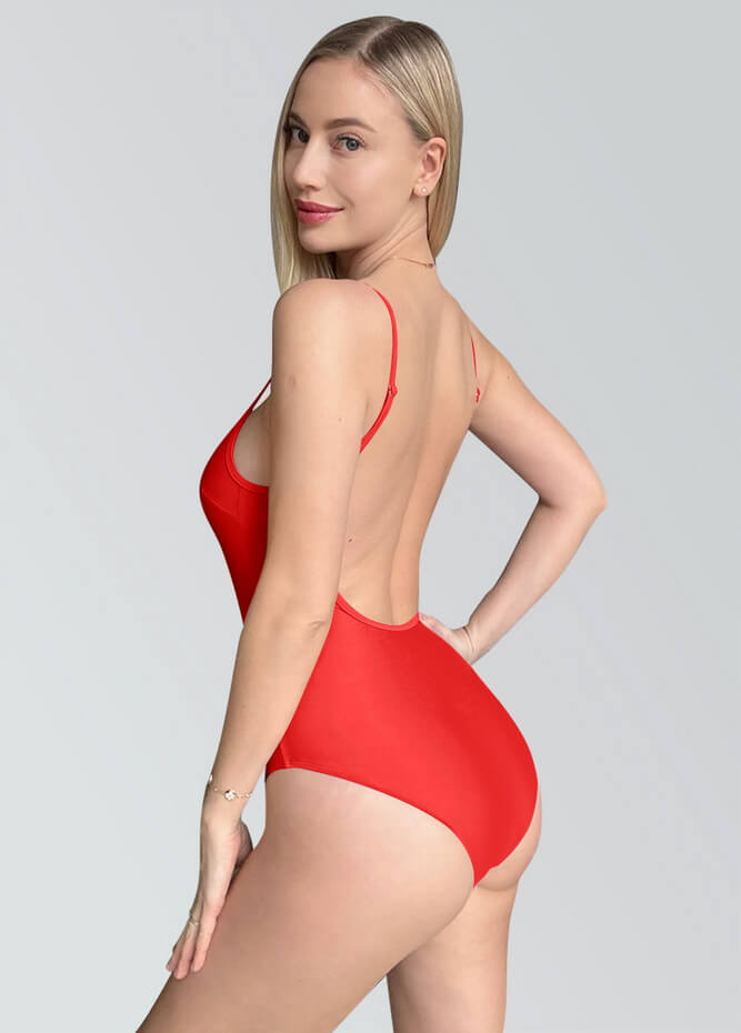 Womens Multiway Straps Camisole Low Back Leotard