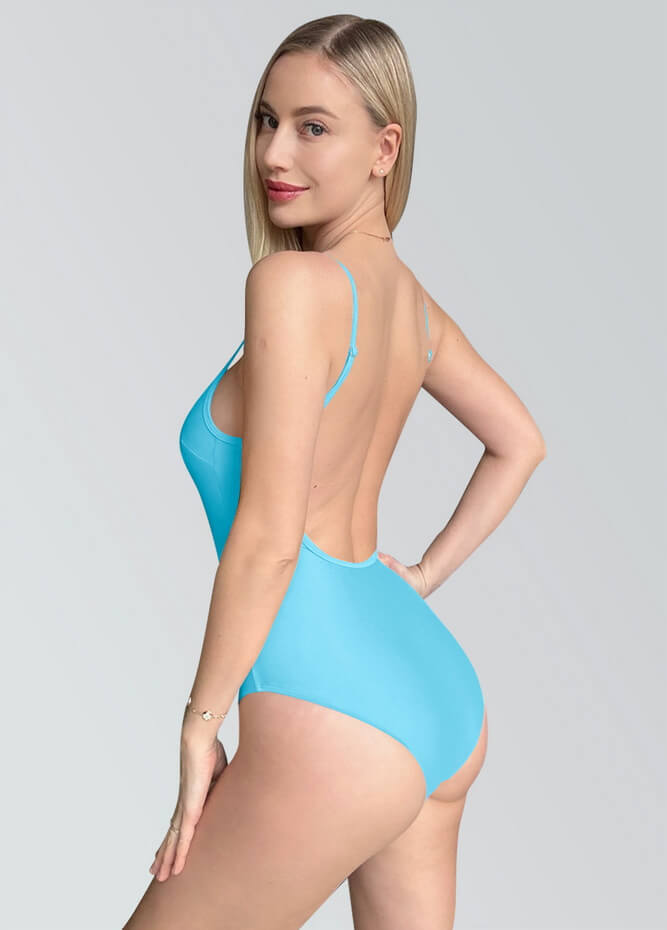 Womens Multiway Straps Camisole Low Back Leotard