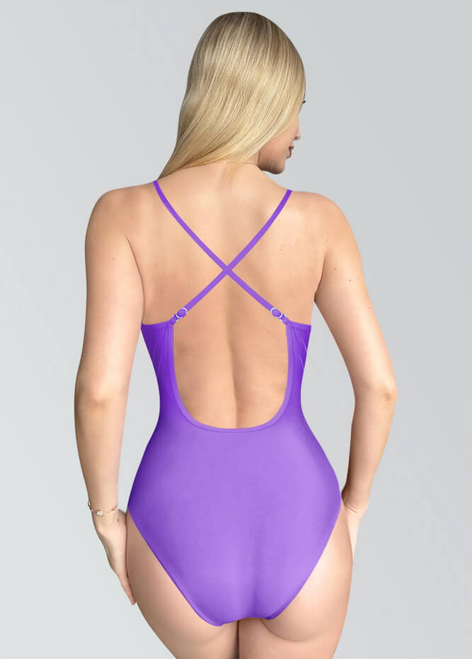 Womens Multiway Straps Camisole Low Back Leotard
