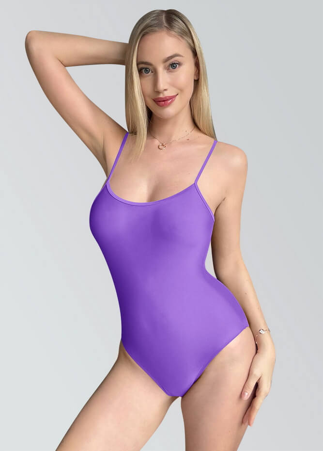 Womens Multiway Straps Camisole Low Back Leotard