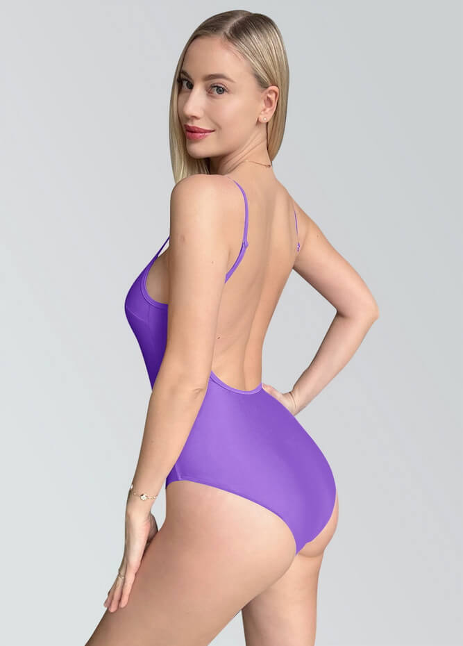 Womens Multiway Straps Camisole Low Back Leotard