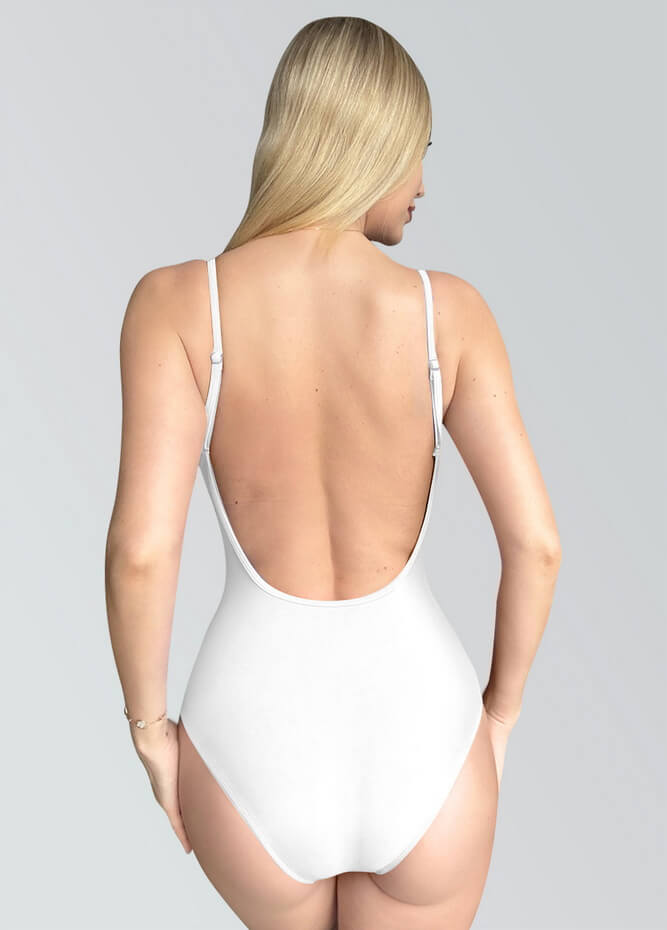Womens Multiway Straps Camisole Low Back Leotard