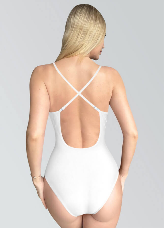 Womens Multiway Straps Camisole Low Back Leotard