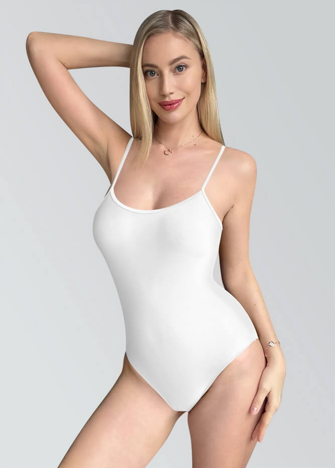 Womens Multiway Straps Camisole Low Back Leotard