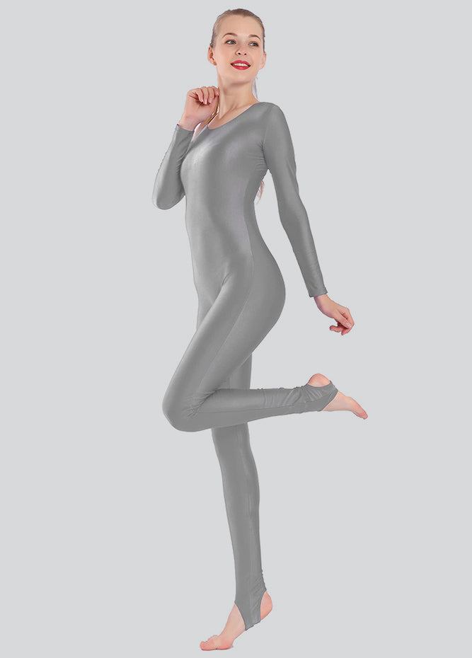 Womens Scoop Neck Unitard with Stirrup