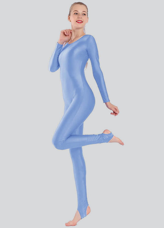 Womens Scoop Neck Unitard with Stirrup