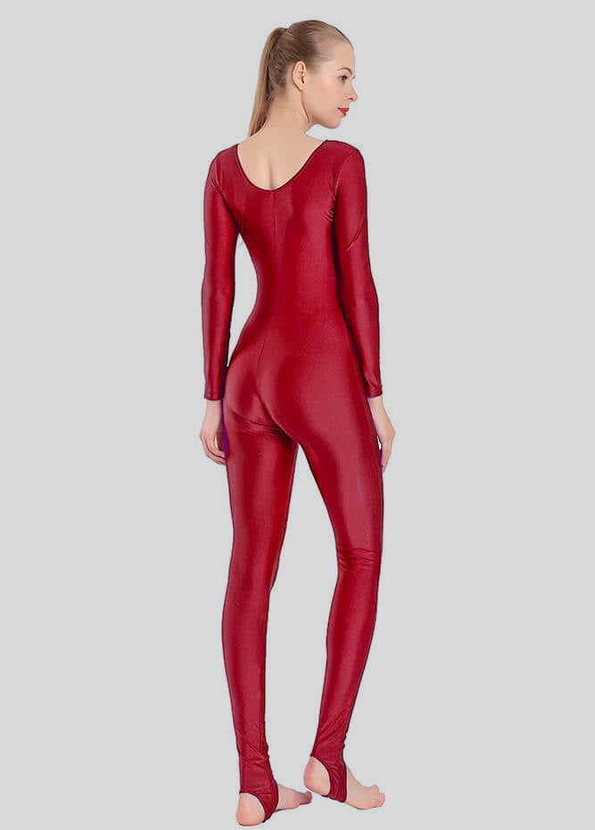 Womens Scoop Neck Unitard with Stirrup