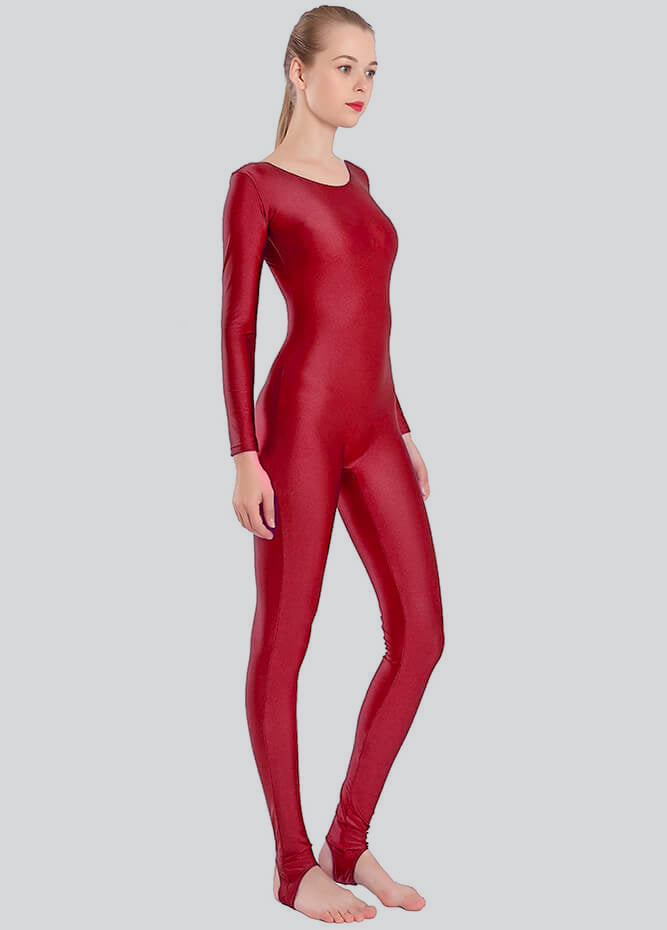 Womens Scoop Neck Unitard with Stirrup