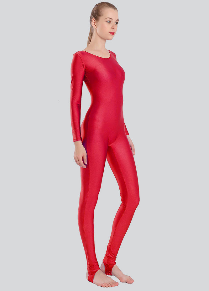 Womens Scoop Neck Unitard with Stirrup