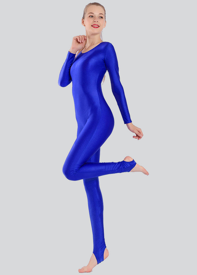 Womens Scoop Neck Unitard with Stirrup